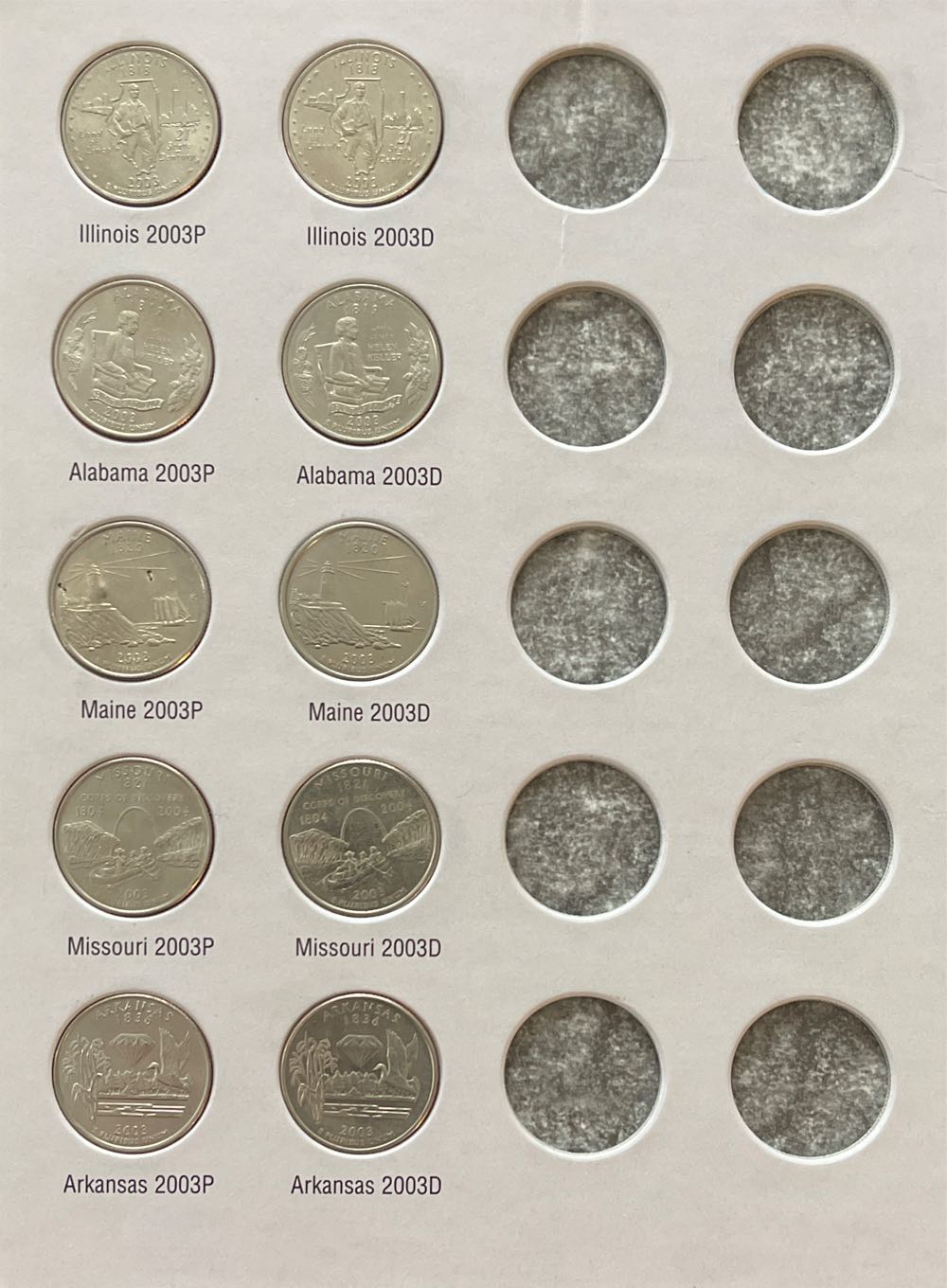 1999-2003 P&D 50 State Quarters  coin collectible - Main Image 4