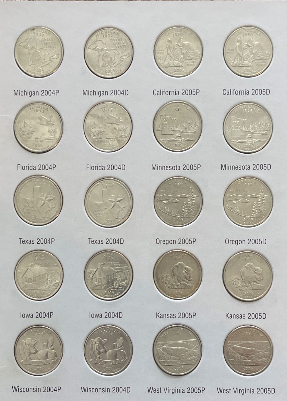 2004-2008 P&D State Quarters  coin collectible - Main Image 2