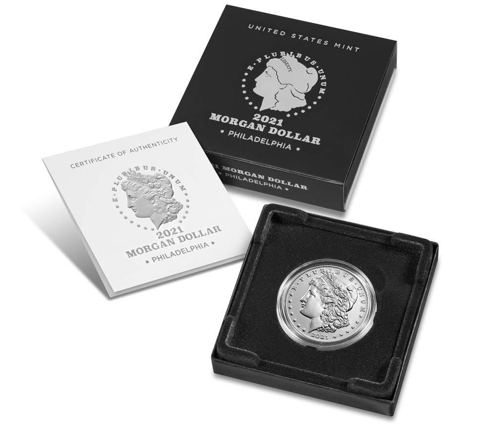 2021 S Morgan S$1  coin collectible - Main Image 4