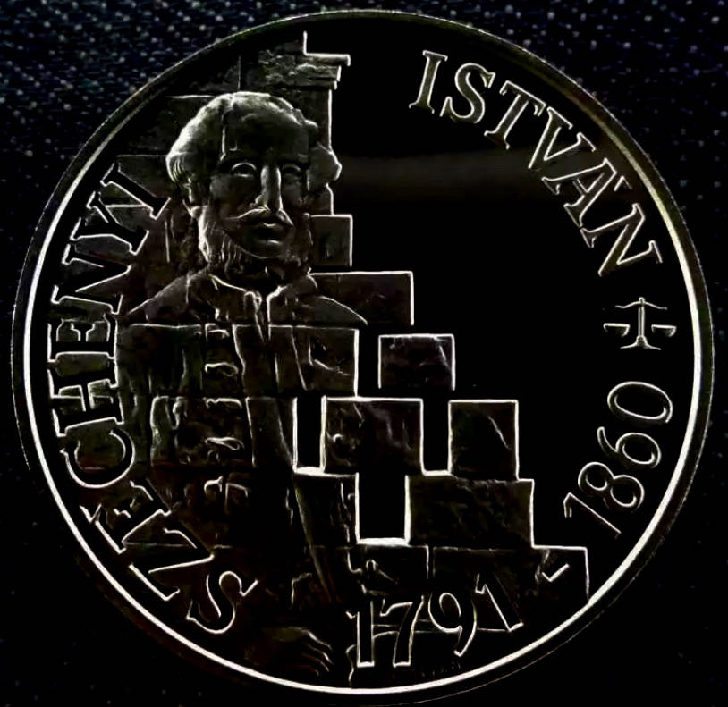 200th Anniv. Istvan Szechenyi 1791-1860  coin collectible - Main Image 2