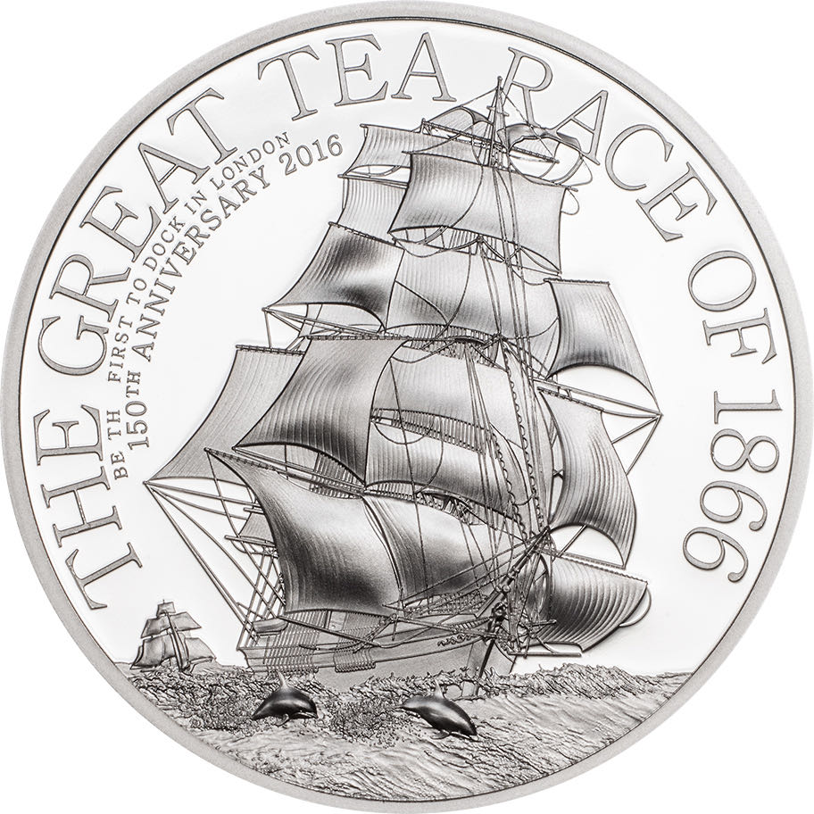 2016 The Great Tea Race of 1866 - 1/2oz  coin collectible - Main Image 2