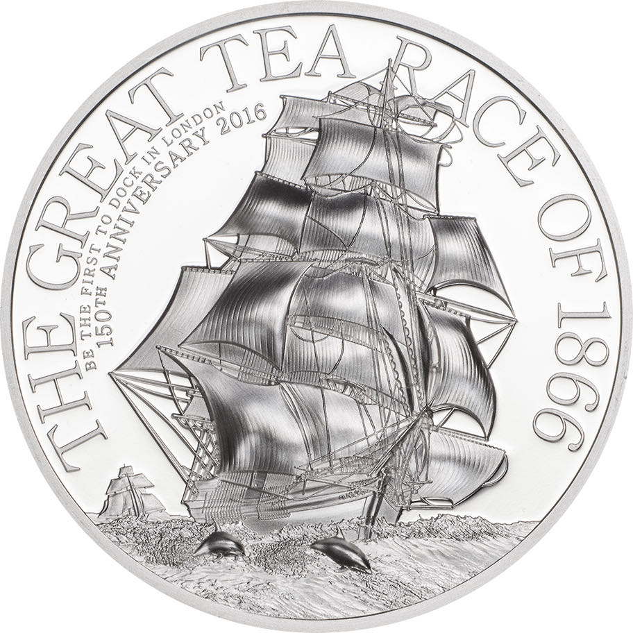 2016 The Great Tea Race of 1866 - 1oz  coin collectible - Main Image 2