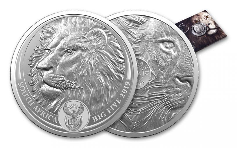 2019 Big 5 Lion  coin collectible - Main Image 3