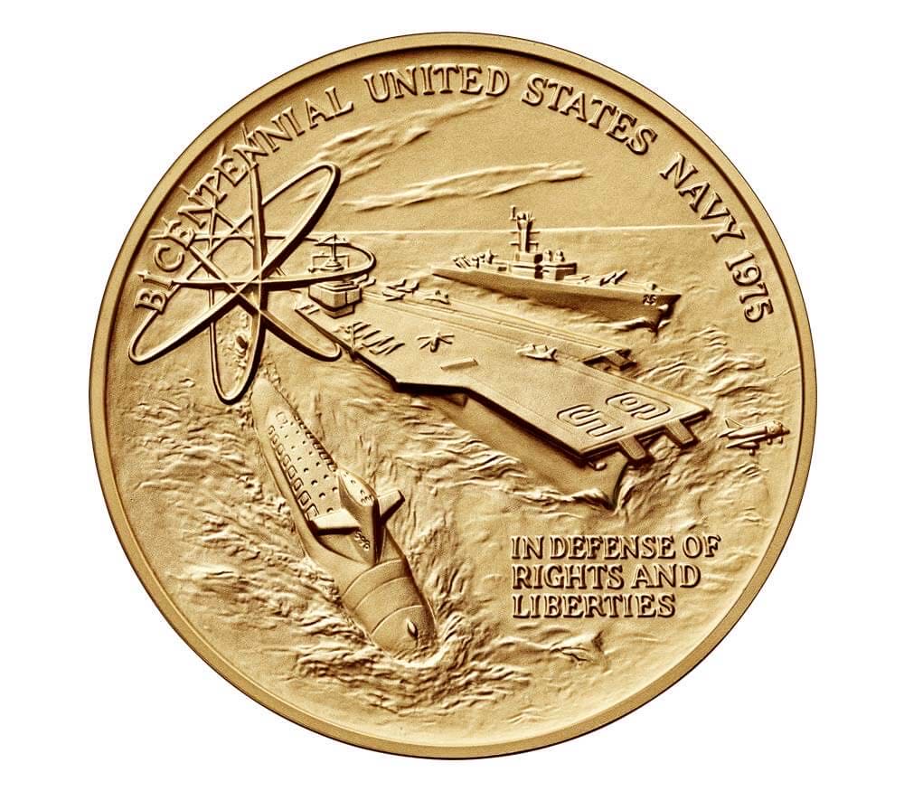 U. S. Navy Bronze Medal  coin collectible - Main Image 2