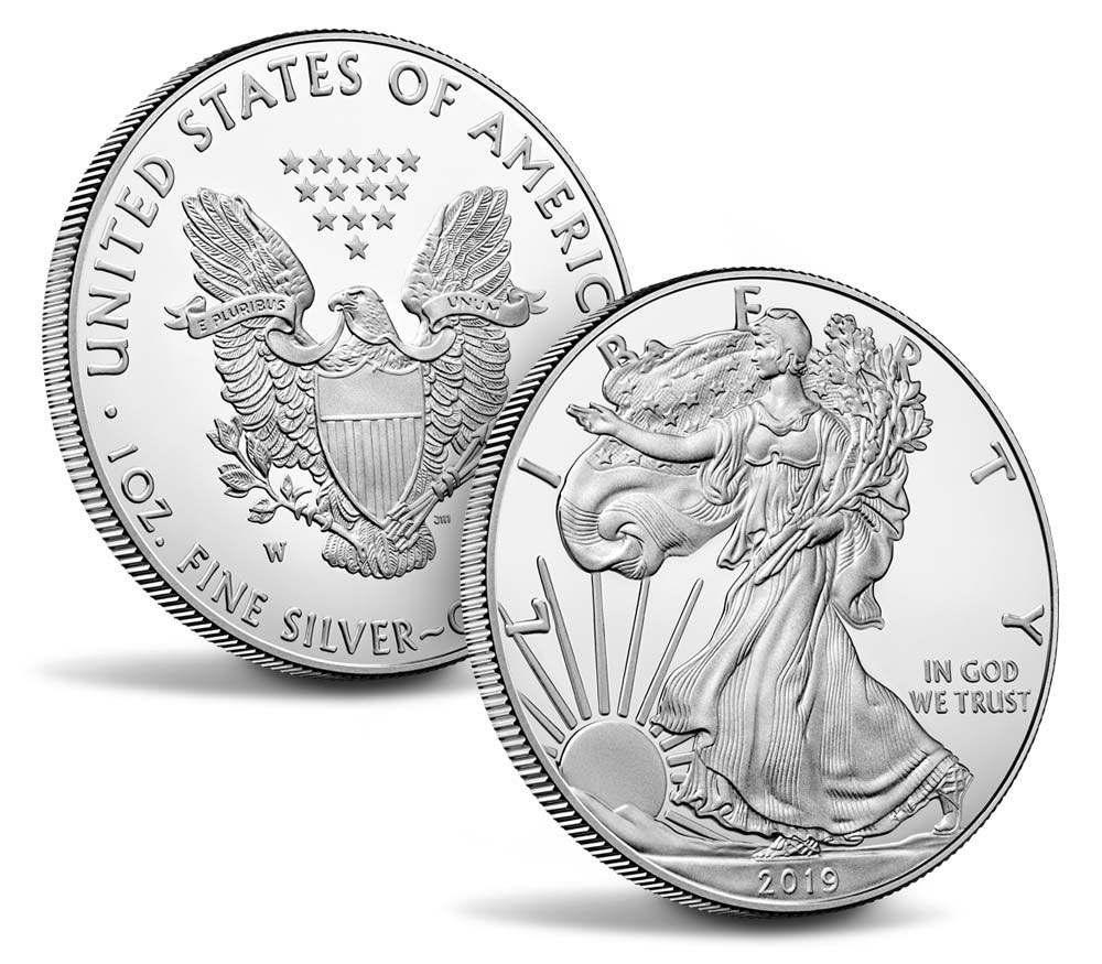 2019 Silver Eagle  coin collectible - Main Image 3