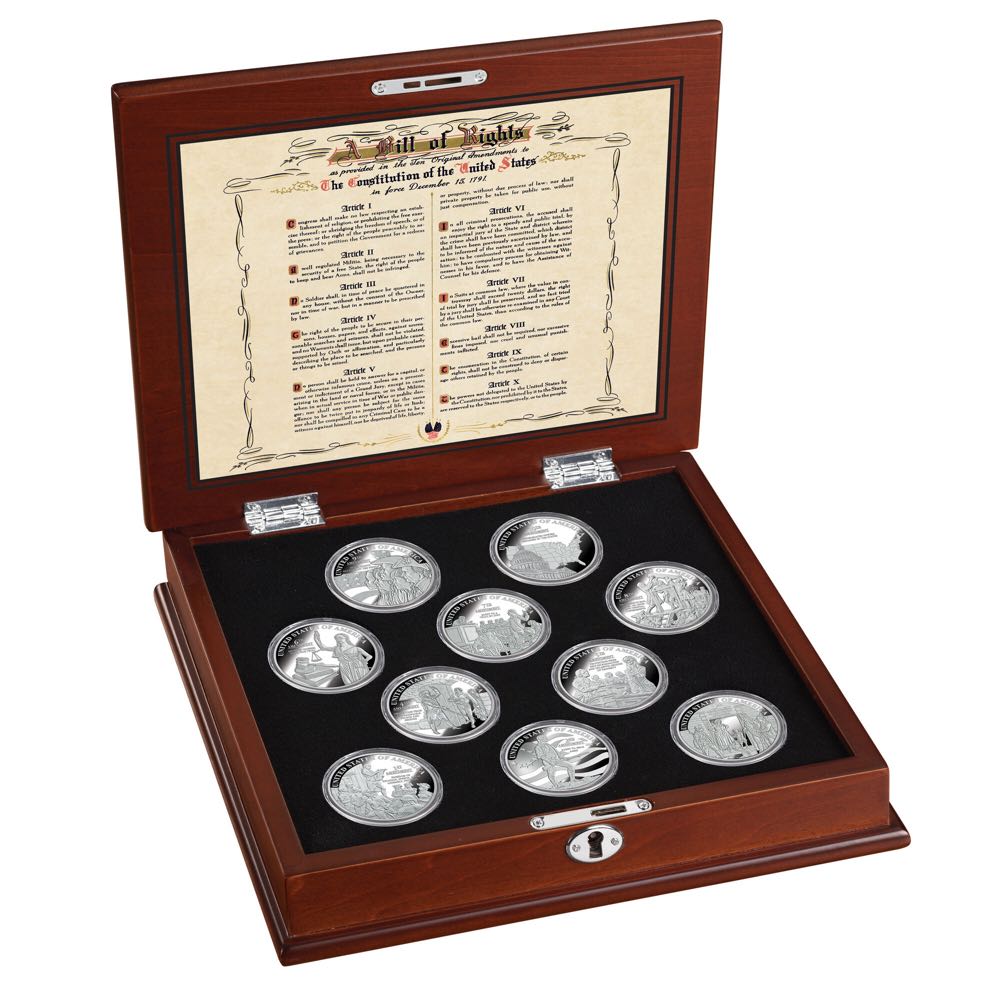 7th Amendment Silver Commemorative  coin collectible - Main Image 2