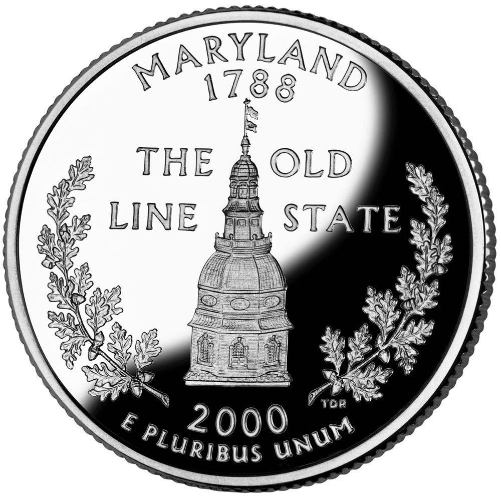 2000 State Quarter - Maryland Proof - S  coin collectible - Main Image 2
