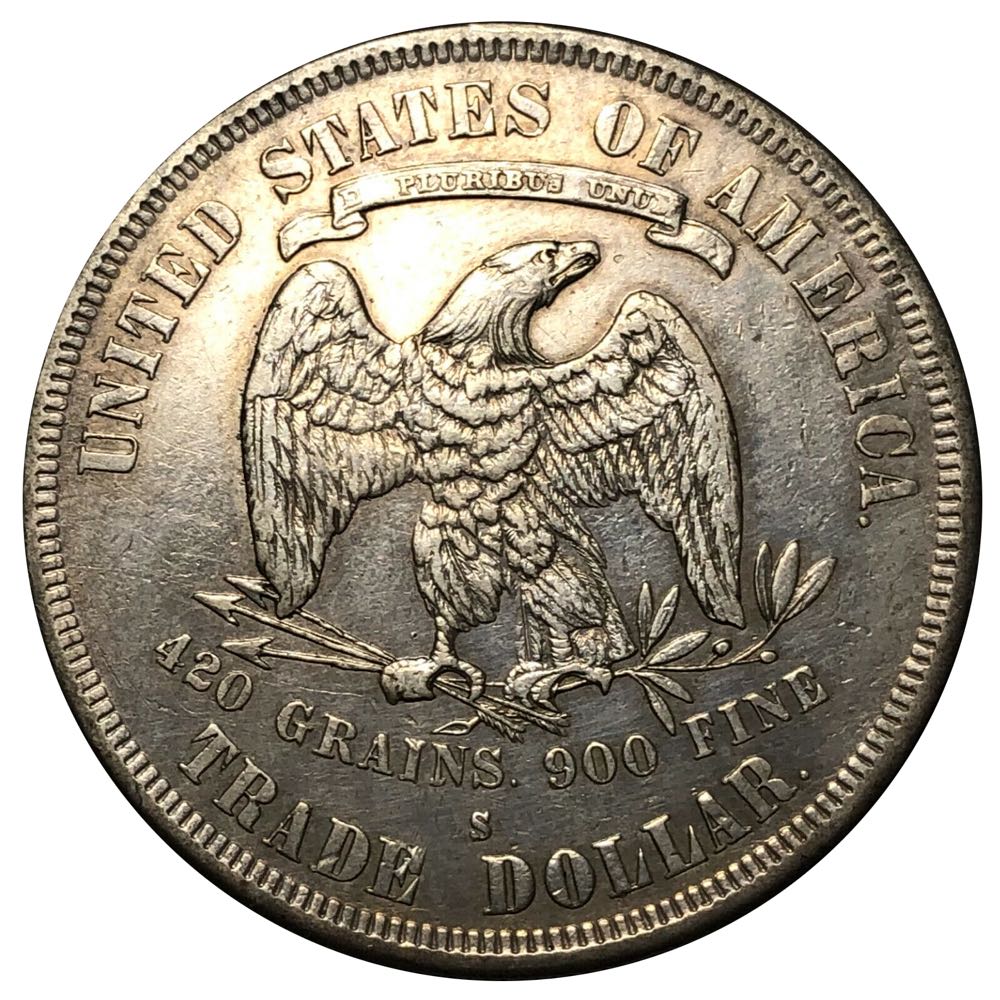 1877 U.S. Trade Dollar - S  coin collectible - Main Image 2