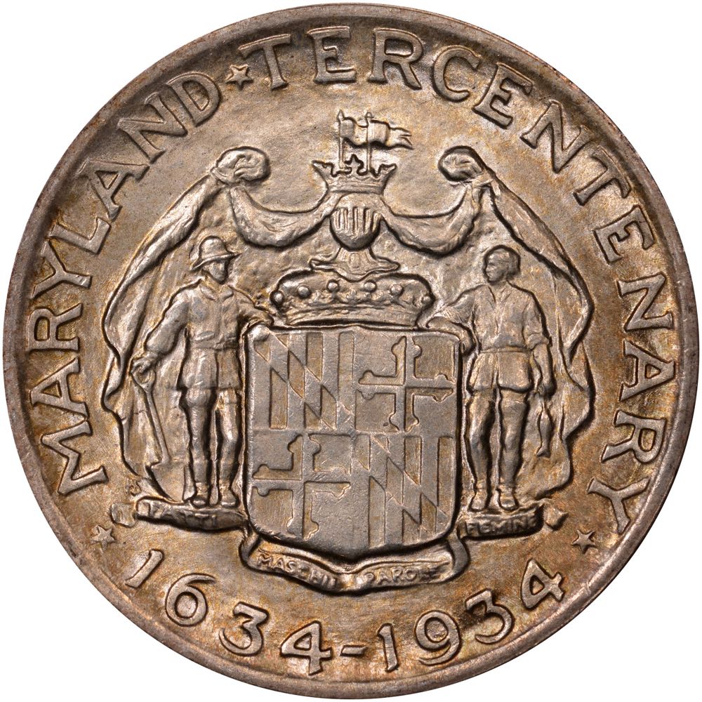 1934 Maryland Tercentenary Half Dollar  coin collectible - Main Image 2