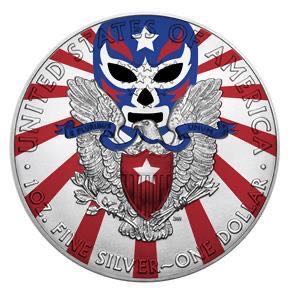 USA 2018 1$ Liberty Silver Eagle American Wrestling 1 Oz Silver Coin  coin collectible - Main Image 2