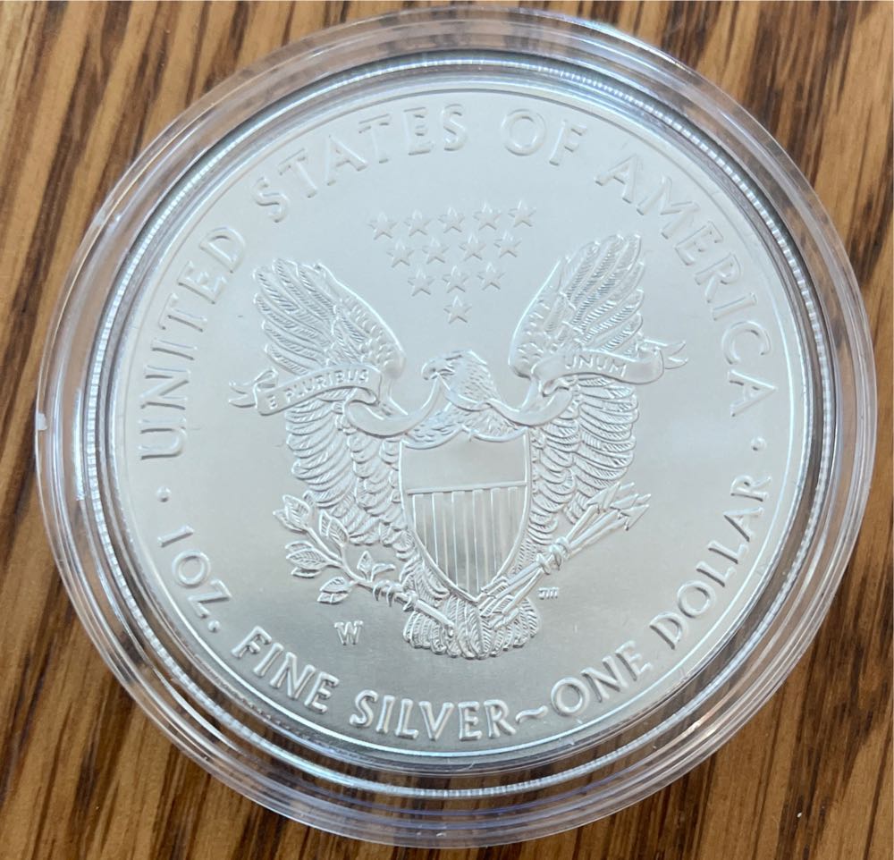 2017W US Mint American Eagle One Ounce Silver Uncirculated  coin collectible - Main Image 3