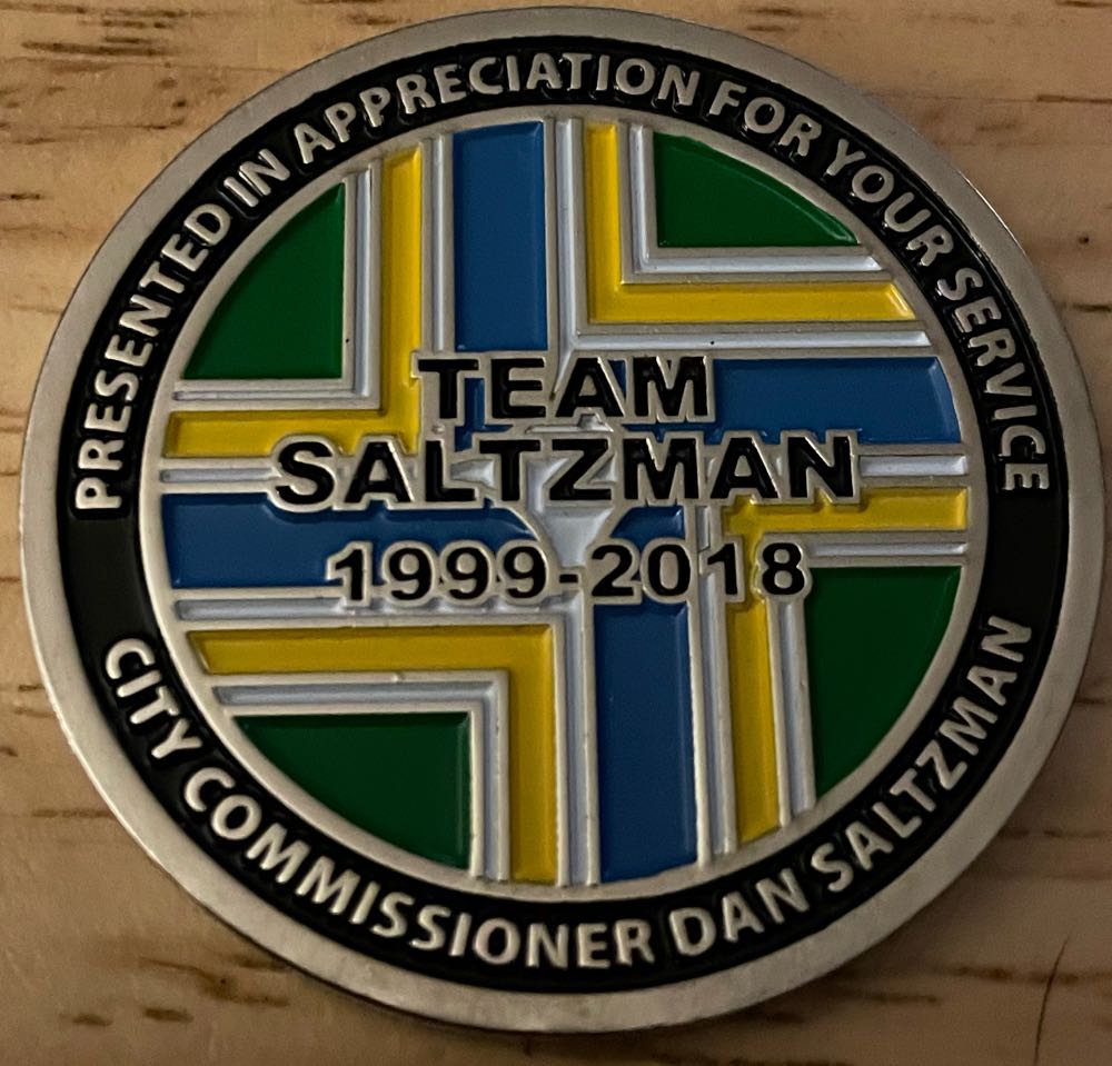 City Of Portland - Team Saltzman Appreciation  coin collectible - Main Image 2