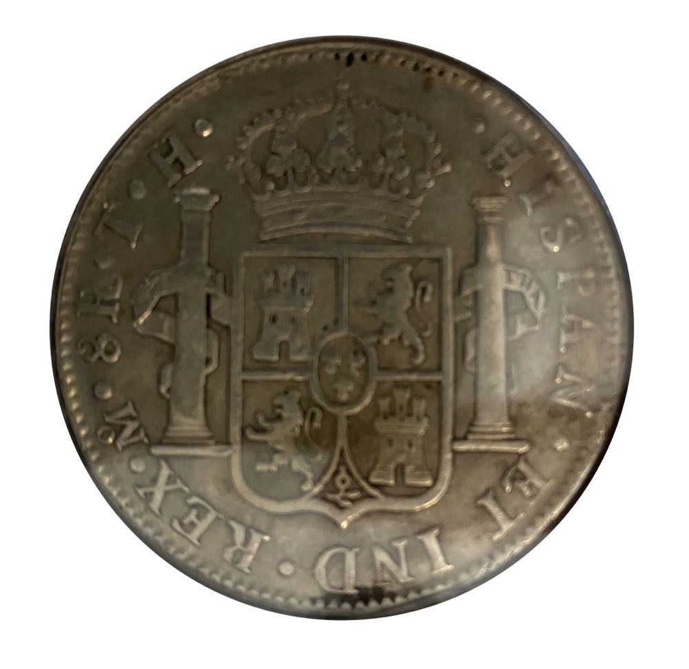 1773 Spanish Silver Dollar - America’s First Silver Dollar  coin collectible - Main Image 2