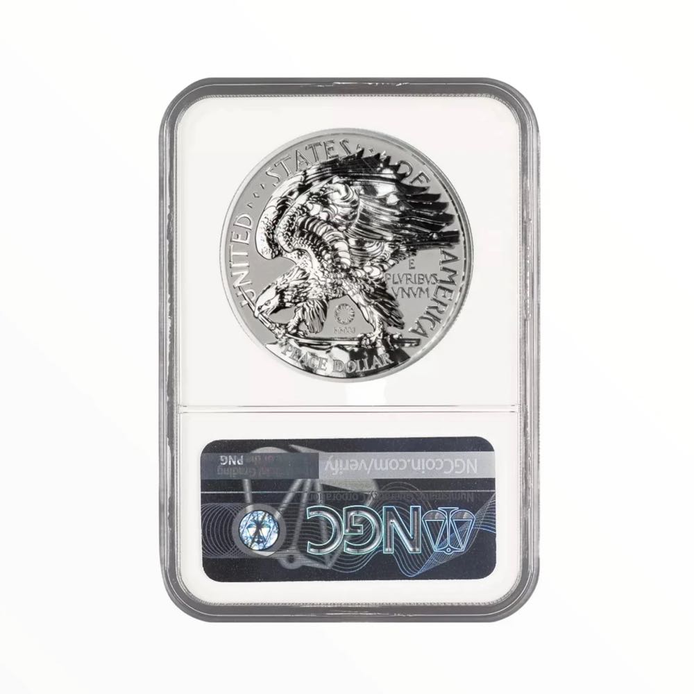 2021 Smithsonian Peace Dollar 100th Anniversary UHR 2oz Silver NGC Gem Reverse Proof  coin collectible - Main Image 2