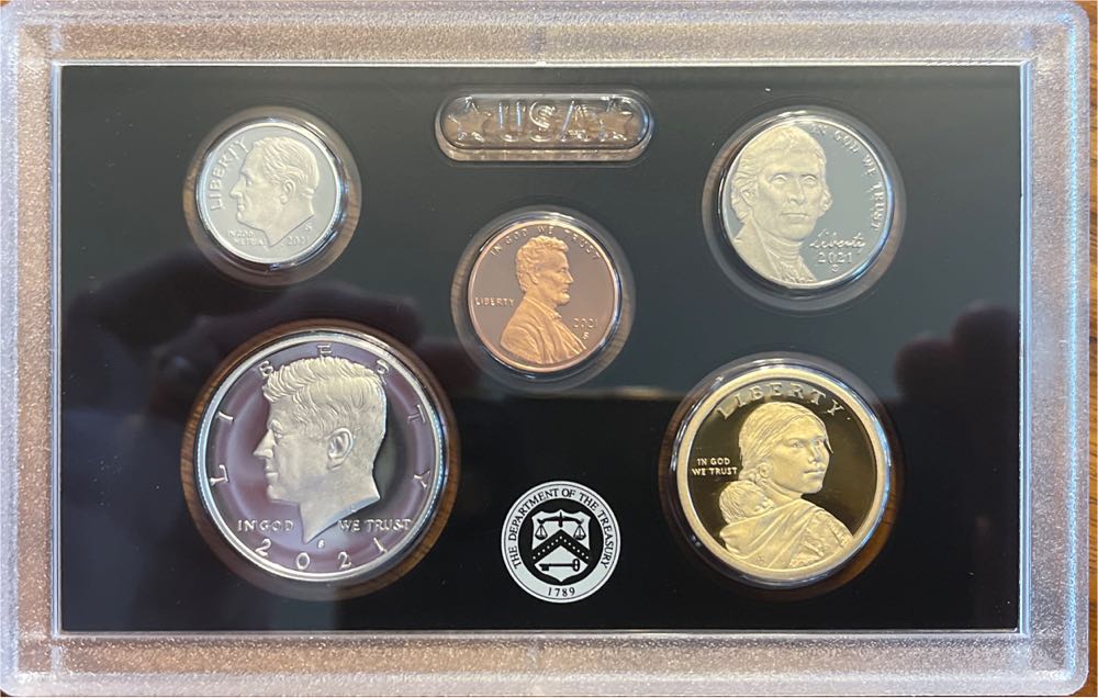 2021 U.S. Mint Silver Proof Set 2021  coin collectible [Barcode 704786261111] - Main Image 2
