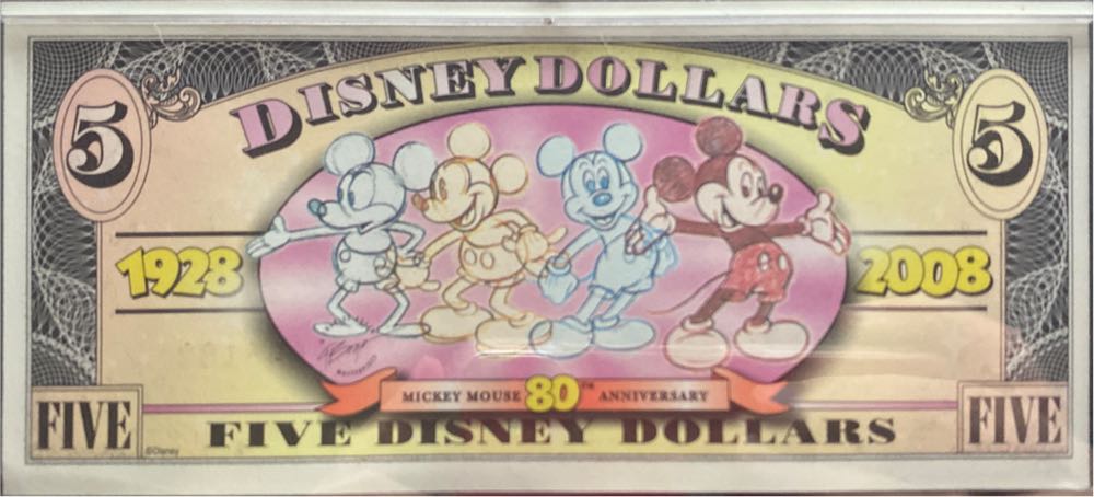 Five Disney Dollars  coin collectible - Main Image 2
