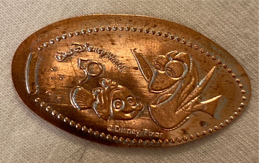 WDW 50th Nemo & Dory  coin collectible - Main Image 1