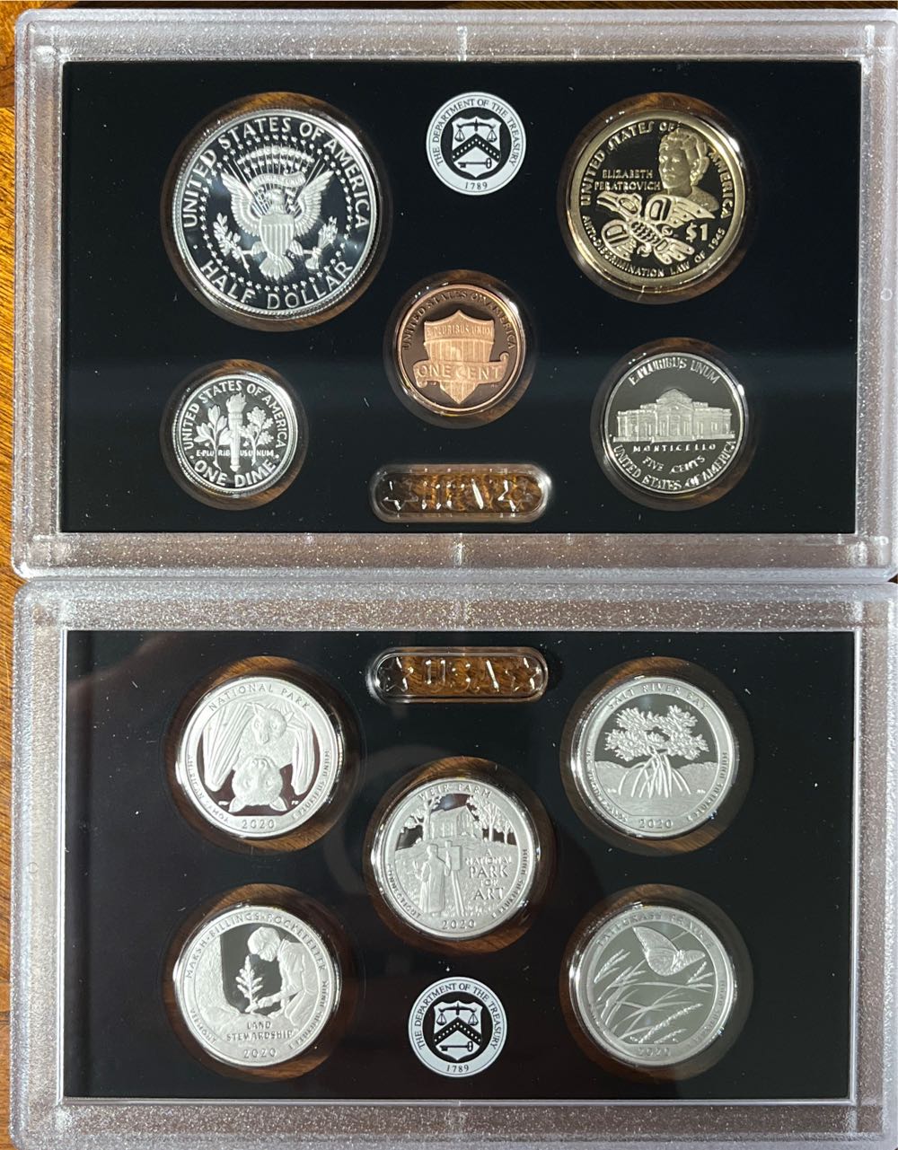 2020 United States Mint Silver Proof Set 2020 With Reverse Proof Jefferson Nickle  coin collectible [Barcode 704786160131] - Main Image 2