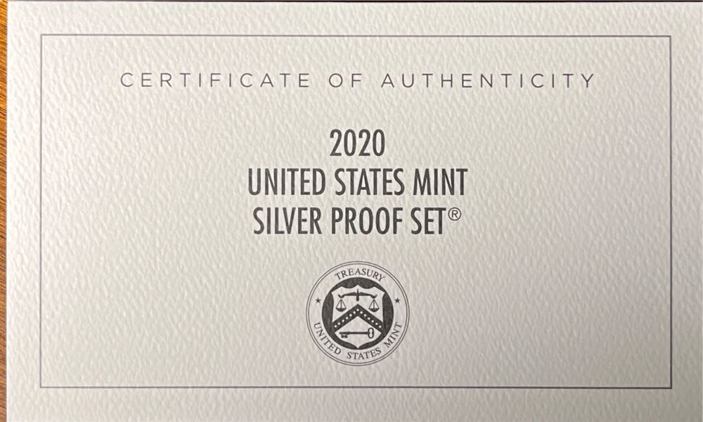 2020 United States Mint Silver Proof Set 2020 With Reverse Proof Jefferson Nickle  coin collectible [Barcode 704786160131] - Main Image 3