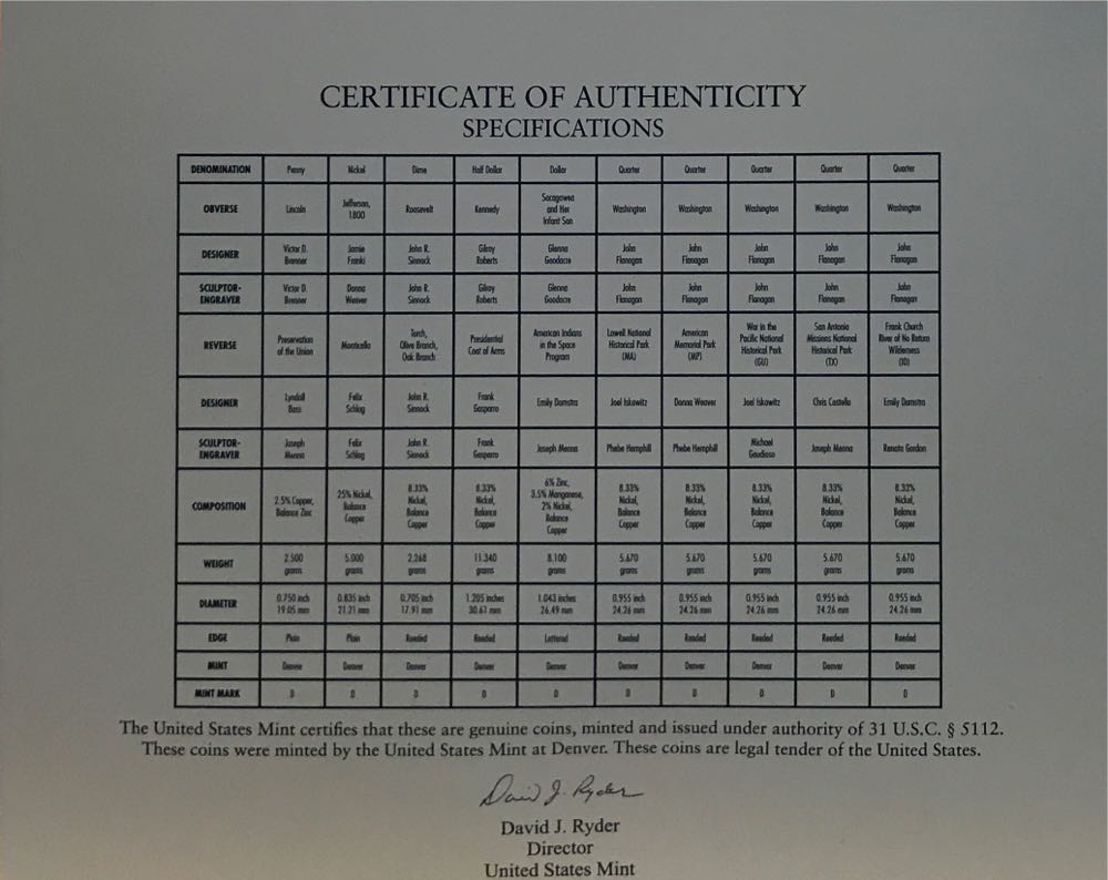 U.S. Mint Uncirculated Coin Set 2019 D  coin collectible - Main Image 4