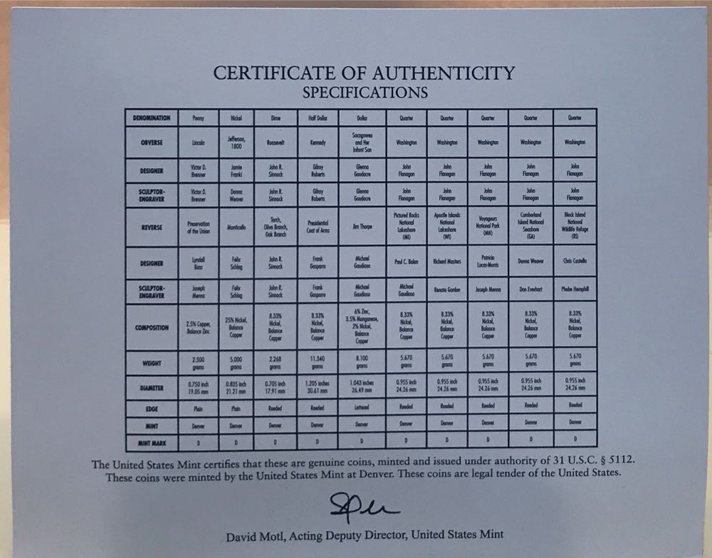 U.S. Mint Uncirculated Coin Set 2018 D  coin collectible - Main Image 4