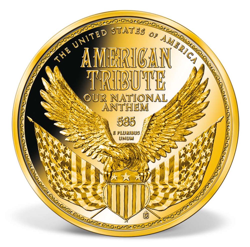 Dawn’s Early Light Commemorative Gold Coin - Proof  coin collectible - Main Image 2