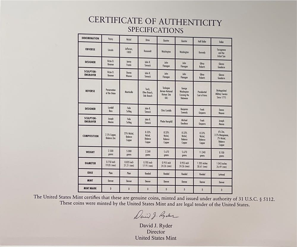 2021 US Mint Uncirculated Coin Set P-D 14 Pieces  coin collectible - Main Image 4