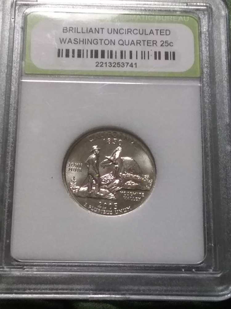 Washington Quarter Brilliant Uncirculated 2005 D  coin collectible [Barcode 2213253741] - Main Image 2