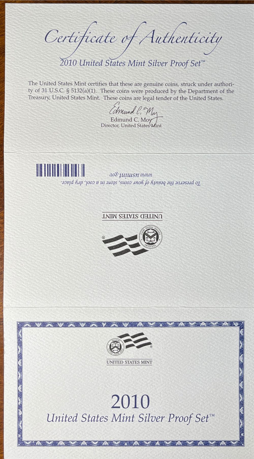 2010 U.S. Mint Silver Proof Set  coin collectible [Barcode 704785070912] - Main Image 4