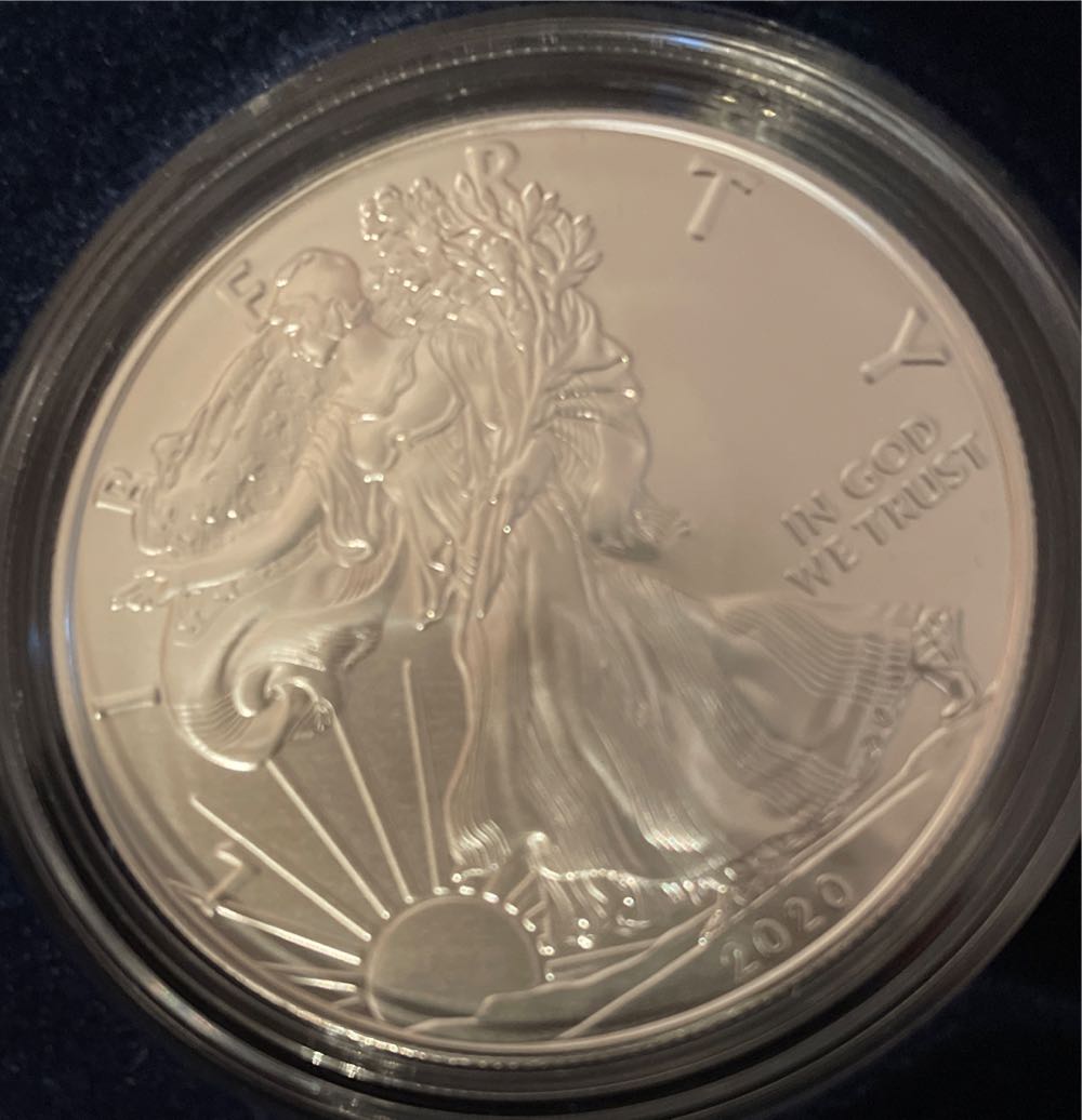 W American Eagle Silver Uncirculated W Box And Coa 20eg  coin collectible [Barcode 704786160377] - Main Image 2