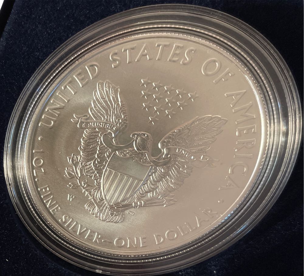 W American Eagle Silver Uncirculated W Box And Coa 20eg  coin collectible [Barcode 704786160377] - Main Image 3