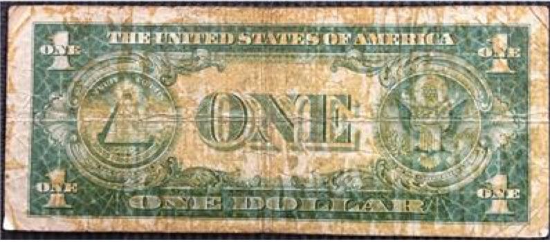 One Dollar Silver Certificate North Africa  coin collectible - Main Image 2