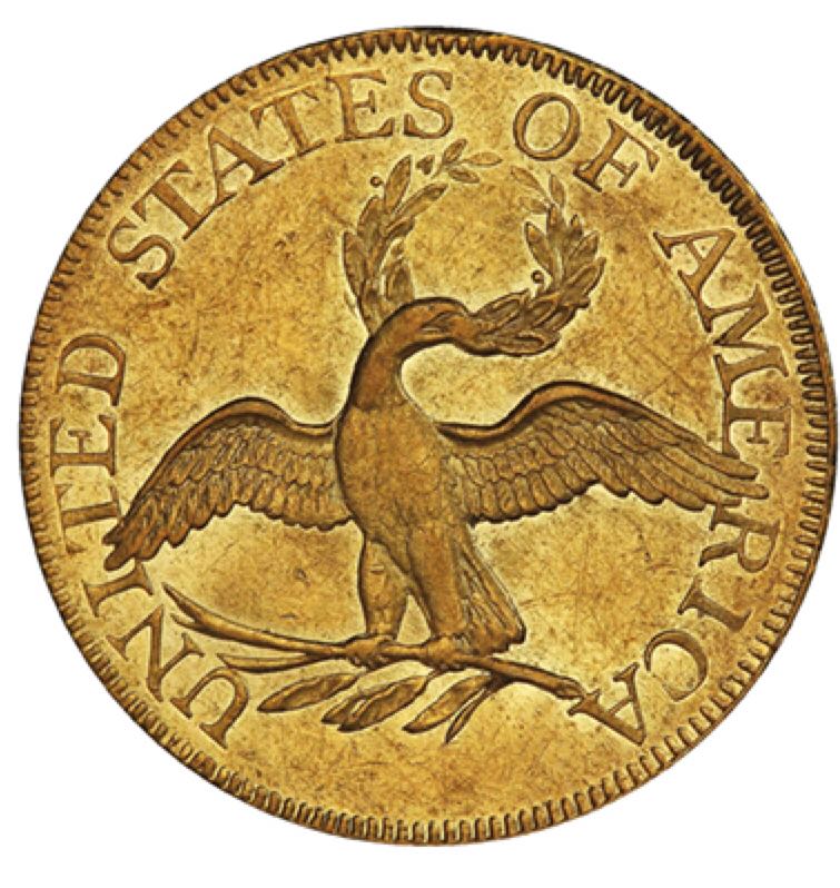 Draped Bust Half Eagle Gold Type 1  coin collectible - Main Image 2