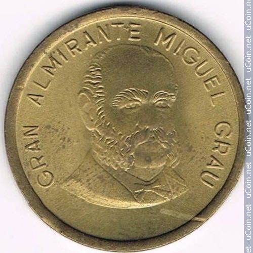 5 Centimos - Miguel Grau  coin collectible - Main Image 2