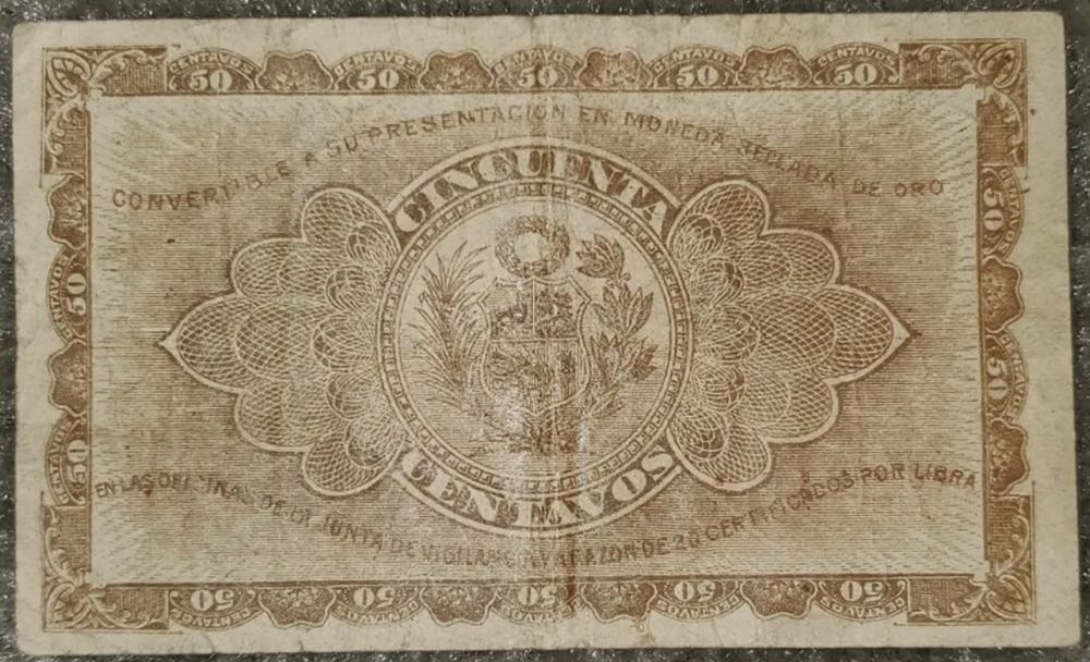 Medio Sol De Plata(Certificado De Depósito De Oro)  coin collectible - Main Image 3