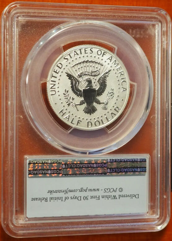 Kennedy Half Dollar W First Strike 50th Anniversary coin collectible - Main Image 2