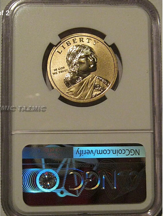 Sacagawea W Native American Mohawk Ironworkers  coin collectible - Main Image 2