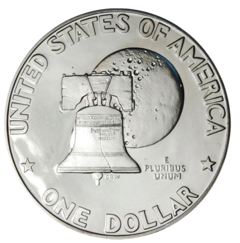 Bicentennial Eisenhower Silver Dollar  coin collectible - Main Image 2