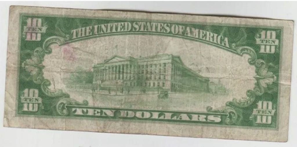 Ten Dollar Silver Certificate  coin collectible - Main Image 2
