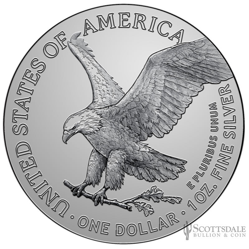 Silver Eagle 2021 Type 1  coin collectible - Main Image 2