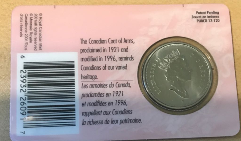 50 Cents Carte Plastifié  coin collectible - Main Image 2