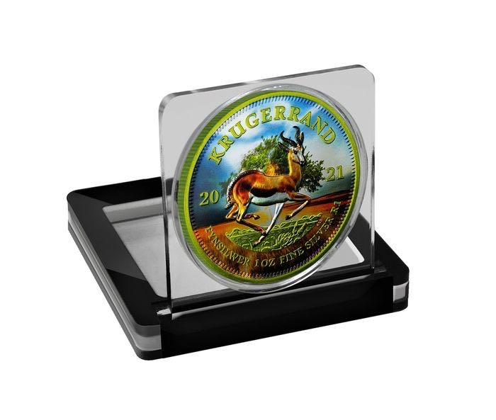 South Africa. 1 Rand 2021 Krugerrand Luminaire Space Grün - 1 Oz  coin collectible - Main Image 4