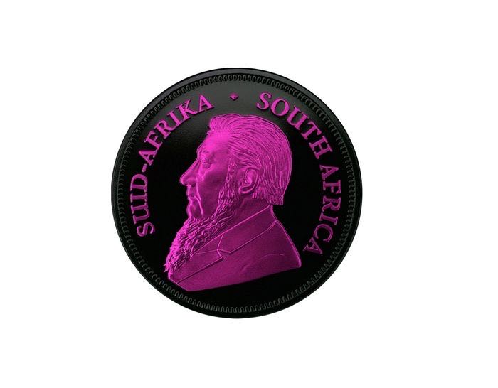 South Africa. 1 Rand 2021 Krugerrand - Obscura Space Serie Pink Schwarzplatin Weltneuheit - 1 Oz  coin collectible - Main Image 3