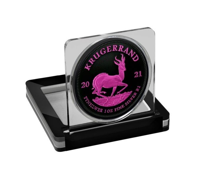 South Africa. 1 Rand 2021 Krugerrand - Obscura Space Serie Pink Schwarzplatin Weltneuheit - 1 Oz  coin collectible - Main Image 4