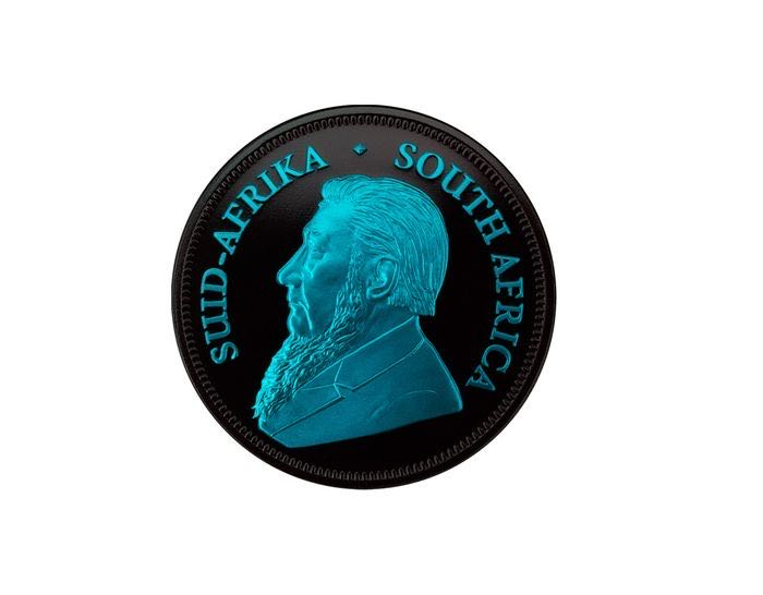 South Africa. 1 Rand 2021 Krugerrand - Obscura Space Serie Blau Schwarzplatin Weltneuheit - 1 Oz  coin collectible - Main Image 4