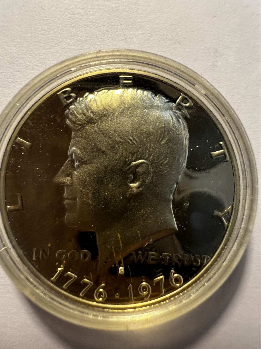 Kennedy Half Dollar, 1969-D, Type 2, 40% Silver