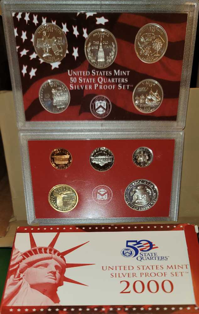 2000 United States Mint Silver Proof Set  coin collectible - Main Image 2