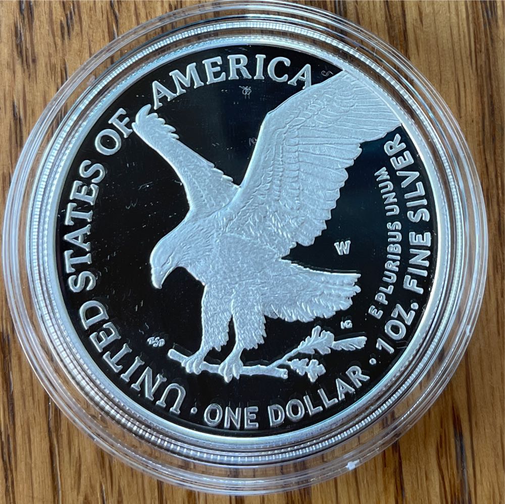 2022 American Eagle One Ounce Silver Proof Coin  coin collectible [Barcode 704786340533] - Main Image 3