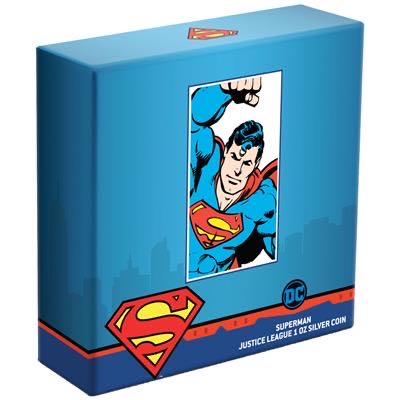 Niue 2020 SUPERMAN™ - 1 OZ  60TH ANNIV. JUSTICE LEAGUE™ (4.) 2 $ | 1 Oz Silver | Proof Mintage only 1,960 pieces  coin collectible - Main Image 4