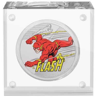 Niue 2020 THE FLASH™ - 1 OZ  60TH ANNIV. JUSTICE LEAGUE™ (7.) 2 $ | 1 Oz Silver | Proof Mintage only 1,960 pieces  coin collectible - Main Image 3